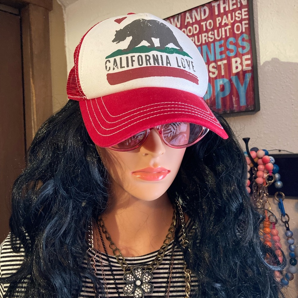 California Love Red Trucker Hat